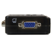 Picture of StarTech.com 2 Port Black USB KVM Switch Kit with Audio and Cables