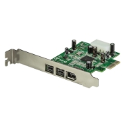 Picture of StarTech.com 3 Port 2b 1a 1394 PCI Express FireWire Card Adapter