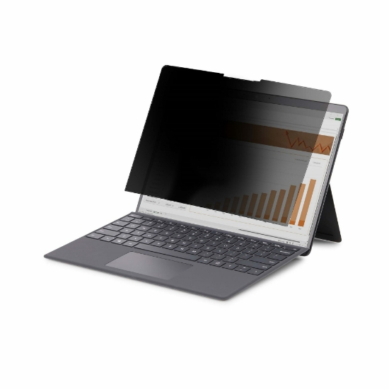 Picture of StarTech.com 4-Way 12.4in Surface Laptop Go 1/2/3 Privacy Screen Filter, Portrait/Landscape, Touch-Enabled, +/- 30 Deg. View, Blue Light Reduction, Matte Finish