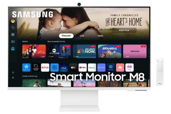 Picture of Samsung M80D computer monitor 81.3 cm (32") 3840 x 2160 pixels 4K Ultra HD LED White