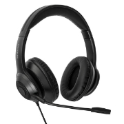 Picture of Targus AEH102GL headphones/headset Wired Head-band Calls/Music USB Type-A Black