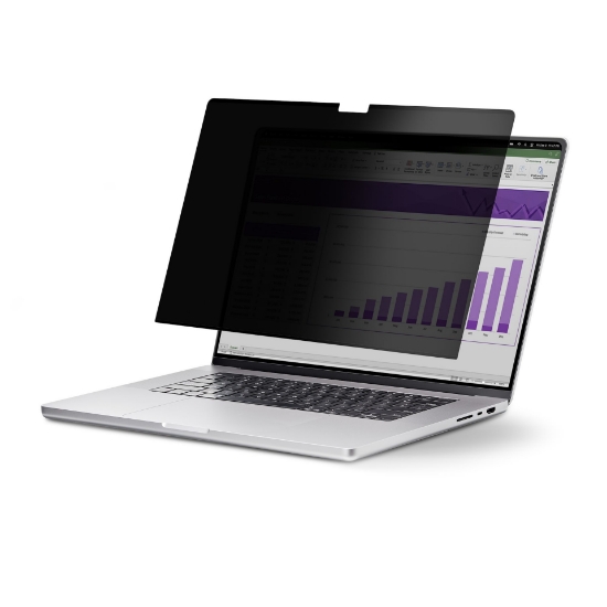 Picture of StarTech.com 14-inch MacBook Pro 21/23 Laptop Privacy Screen, Removable and Reversible Anti-Glare Privacy Filter, Magnetic Laptop Screen Protector w/ 51% Blue Light Reduction