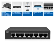 Picture of ACT 8-Port Gigabit Ethernet Switch