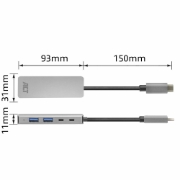 Picture of ACT USB-C hub 3.0, 2x USB-A, 2x USB-C