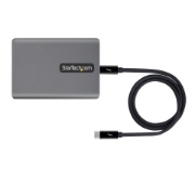 Picture of StarTech.com Thunderbolt 3 to Ethernet Adapter, 10GbE - Multi-Gigabit, Thunderbolt 3 to RJ45 Network Adapter - 10GBASE-T/5-2.5GBASE-T NIC - 10G Network Adapter w/ TB3-Certified Cable, Win/Mac
