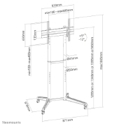 Picture of Neomounts FL50-540BL1 TV trolley 37-70"
