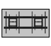 Picture of B-Tech SYSTEM X - Full Service Heavy Duty Wall Mount For XXL Displays
