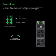 Picture of APC Back-UPS Pro BGM2200B-GR - 2200VA/1320W, 4x Schuko & 2x C13 outlets, 3x USB charger, USB dataport