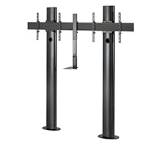 Picture of B-Tech MODE-AL - Premium Bolt-Down Twin Screen VC Stand - (VESA 600 x 400) - 2m