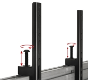 Picture of B-Tech Universal Twin Screen VC Trolley (VESA 400)