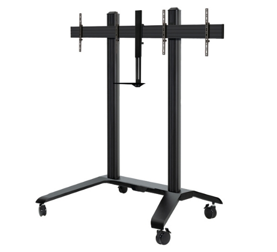 Picture of B-Tech Universal Twin Screen VC Trolley (VESA 600 x 400)