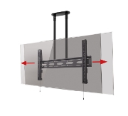 Picture of B-Tech Extra-Large Universal Flat Screen Ceiling Mount with Tilt (VESA 1000 x 600) - 2m Ø50mm Poles