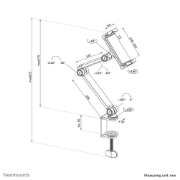 Afbeeldingen van Neomounts DS15-545BL1 Tablet houder bureauklem 4.7-12.9" - universeel - full motion