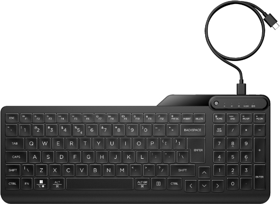 Picture of HP 405 Multi-Device Backlit Wired Keyboard