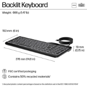 Picture of HP 405 Multi-Device Backlit Wired Keyboard