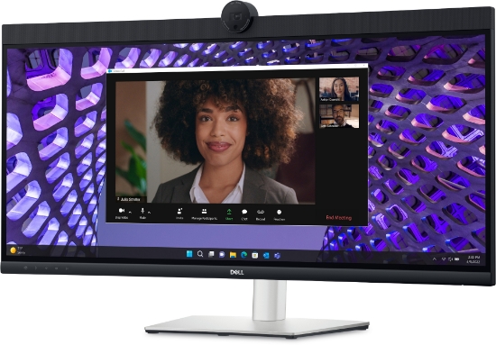 Picture of DELL P Series P3424WEB computer monitor 86.7 cm (34.1") 3440 x 1440 pixels 4K Ultra HD LCD Black