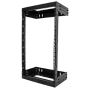 Picture of StarTech.com 18U 19" Wall Mount Network Rack - Adjustable Depth 12-20" 2 Post Open Frame Server Room Rack for AV/Data/ IT Communication/Computer Equipment/Switch w/Cage Nuts & Screws