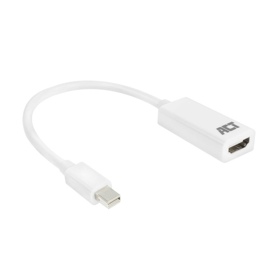 Picture of ACT 0.15 meters, Mini DisplayPort male to HDMI-A female adapter