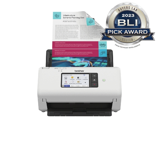 Picture of Brother ADS-4700W scanner ADF + Sheet-fed scanner 600 x 600 DPI A4 Black, White