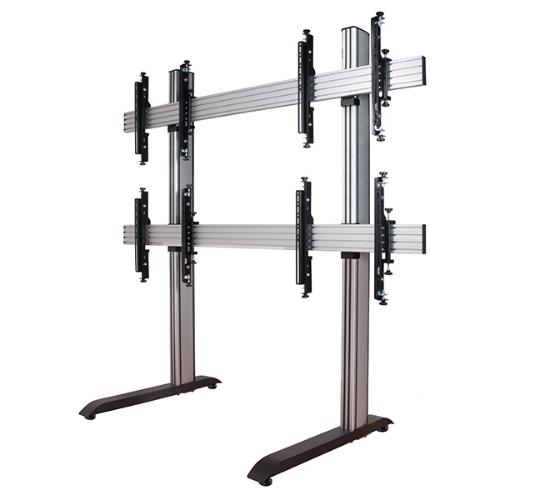Picture of B-Tech SYSTEM X - 2 x 2 Universal Freestanding Videowall Mounting System with Micro-Adjustment for 46-60" screens
