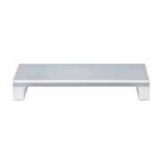 Picture of StarTech.com Ergonomic Monitor Riser Stand, Up to 33lb/15kg, Fixed height 3.5in/9cm, Desktop Computer Monitor/Laptop Riser, Steel Platform, Quick Assembly, Optimize Desk Space