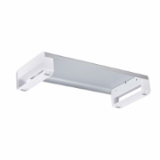 Picture of StarTech.com Ergonomic Monitor Riser Stand, Up to 33lb/15kg, Fixed height 3.5in/9cm, Desktop Computer Monitor/Laptop Riser, Steel Platform, Quick Assembly, Optimize Desk Space