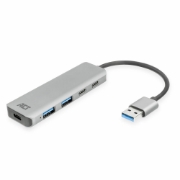 Picture of ACT USB-A hub 3.0, 2x USB-A, 2x USB-C