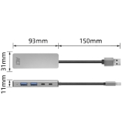 Picture of ACT USB-A hub 3.0, 2x USB-A, 2x USB-C