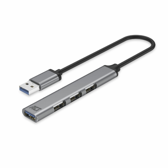 Picture of ACT USB-A hub, 3x USB-A 2.0 and 1x USB-A 3.0