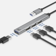 Picture of ACT USB-A hub, 3x USB-A 2.0 and 1x USB-A 3.0