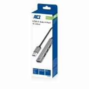 Picture of ACT USB-A hub, 3x USB-A 2.0 and 1x USB-A 3.0