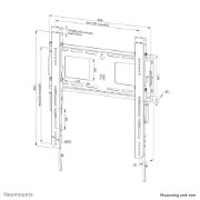 Picture of Neomounts WL30-750BL14 Heavy duty wall mount 32-75" - fixed - lockable - fast installation - TÜV