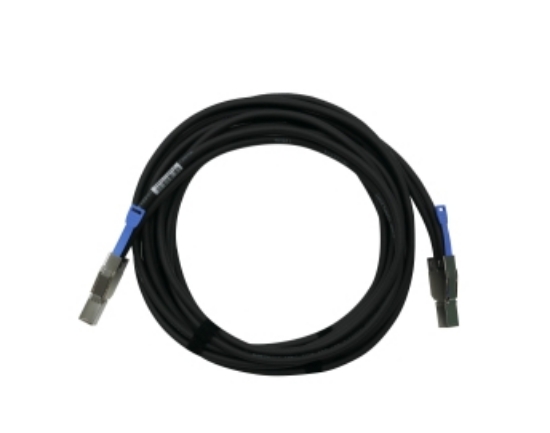 Picture of QNAP CAB-SAS30M-8644 Serial Attached SCSI (SAS) cable 3 m Black, Metallic