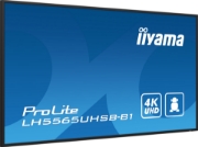 Picture of iiyama LH5565UHSB-B1 Signage Display Kiosk design 138.7 cm (54.6") LED Wi-Fi 800 cd/m² 4K Ultra HD Black Built-in processor Android 11 24/7