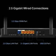 Picture of TP-Link Archer BE3600 wireless router 2.5 Gigabit Ethernet Dual-band (2.4 GHz / 5 GHz) Black