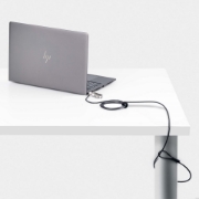 Picture of StarTech.com Slim Lock Nano Slot Compatible, 6.6ft (2m) Locking Cable, Desk Anti-Theft Security For Laptop/Notebook Computer, Cut-Resistant Steel Cable, 4-Digit Lock