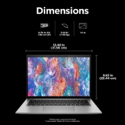 Picture of HP ZBook Firefly 14 G11 A AMD Ryzen™ 9 8945HS Mobile workstation 35.6 cm (14") WQXGA 32 GB DDR5-SDRAM 1 TB SSD Wi-Fi 6E (802.11ax) Windows 11 Pro Silver