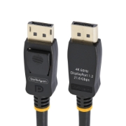 Picture of StarTech.com 2m (6.6ft) VESA Certified DisplayPort Cable - 10 Pack - DisplayPort 1.2 Cord with Latches, 4K 60Hz UHD, DP to DP Cable for Monitor, Latching DP Connectors