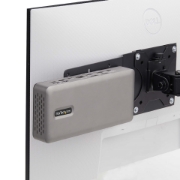 Picture of StarTech.com VESA Mounting Bracket for NUC/Thin Clients or Laptop Docking Stations, VESA 75x75/100x100 Compatible Extension Plate For Mini PC
