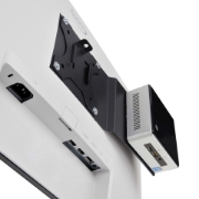Picture of StarTech.com VESA Mounting Bracket for NUC/Thin Clients or Laptop Docking Stations, VESA 75x75/100x100 Compatible Extension Plate For Mini PC