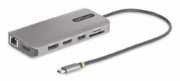 Picture of StarTech.com USB-C Triple-Monitor Multiport Adapter, Dual 4K 60Hz + 4K 30Hz HDMI & DisplayPort, 4-Port USB Hub, 100W PD Pass-Through, GbE, SD/MicroSD Card Readers