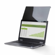 Picture of StarTech.com 14-inch 16:10 Flip-Up Privacy Screen with Touch, Anti-Glare Blue Light Filter, Laptop Monitor Screen Protector, +/- 30 Deg. View Angle