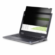 Picture of StarTech.com 14-inch 16:10 Flip-Up Privacy Screen with Touch, Anti-Glare Blue Light Filter, Laptop Monitor Screen Protector, +/- 30 Deg. View Angle