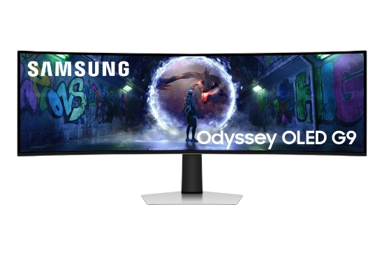Picture of Samsung G93SD computer monitor 124.5 cm (49") 5120 x 1440 pixels Dual QHD OLED Silver