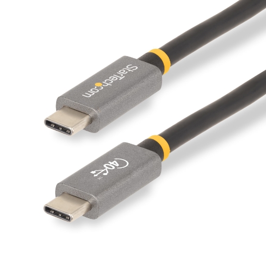 Picture of StarTech.com 3ft (1m) USB4 Cable, USB-IF Certified USB-C Cable, 40 Gbps, USB Type-C Data Transfer Cable, 100W Power Delivery, 8K 60Hz, Compatible w/Thunderbolt 4/3/USB 3.2