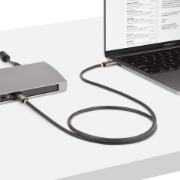 Picture of StarTech.com 3ft (1m) USB4 Cable, USB-IF Certified USB-C Cable, 40 Gbps, USB Type-C Data Transfer Cable, 100W Power Delivery, 8K 60Hz, Compatible w/Thunderbolt 4/3/USB 3.2