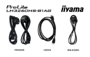 Picture of iiyama LH3260HS-B1AG Signage Display Digital A-board 80 cm (31.5") LED Wi-Fi 500 cd/m² Full HD Black Built-in processor Android 11 24/7