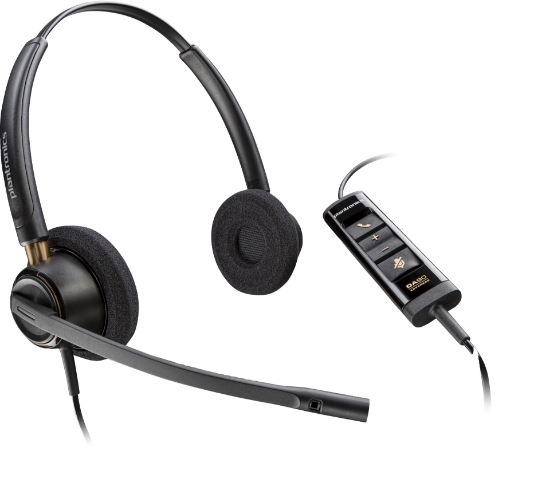Picture of POLY EncorePro 525 Microsoft Teams Certified Stereo with USB-A Headset