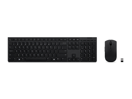 Picture of Lenovo 4X31K03934 keyboard Mouse included Office RF Wireless + Bluetooth Belgian, French Grey