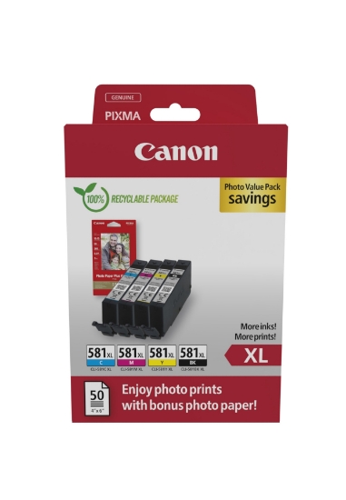 Picture of Canon 2052C006 ink cartridge 4 pc(s) Original High (XL) Yield Black, Cyan, Magenta, Yellow